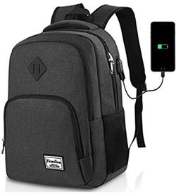 Laptop backpack with USB charging port