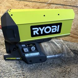 Ryobi Cordless Hybrid Forced Air Propane Heater.