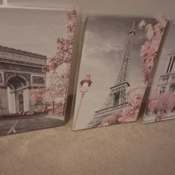 Paris Wall Art $20 Each Of $55 For All 3 Pics
