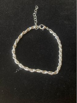Bracelet Silver Tone Stainless Steel.