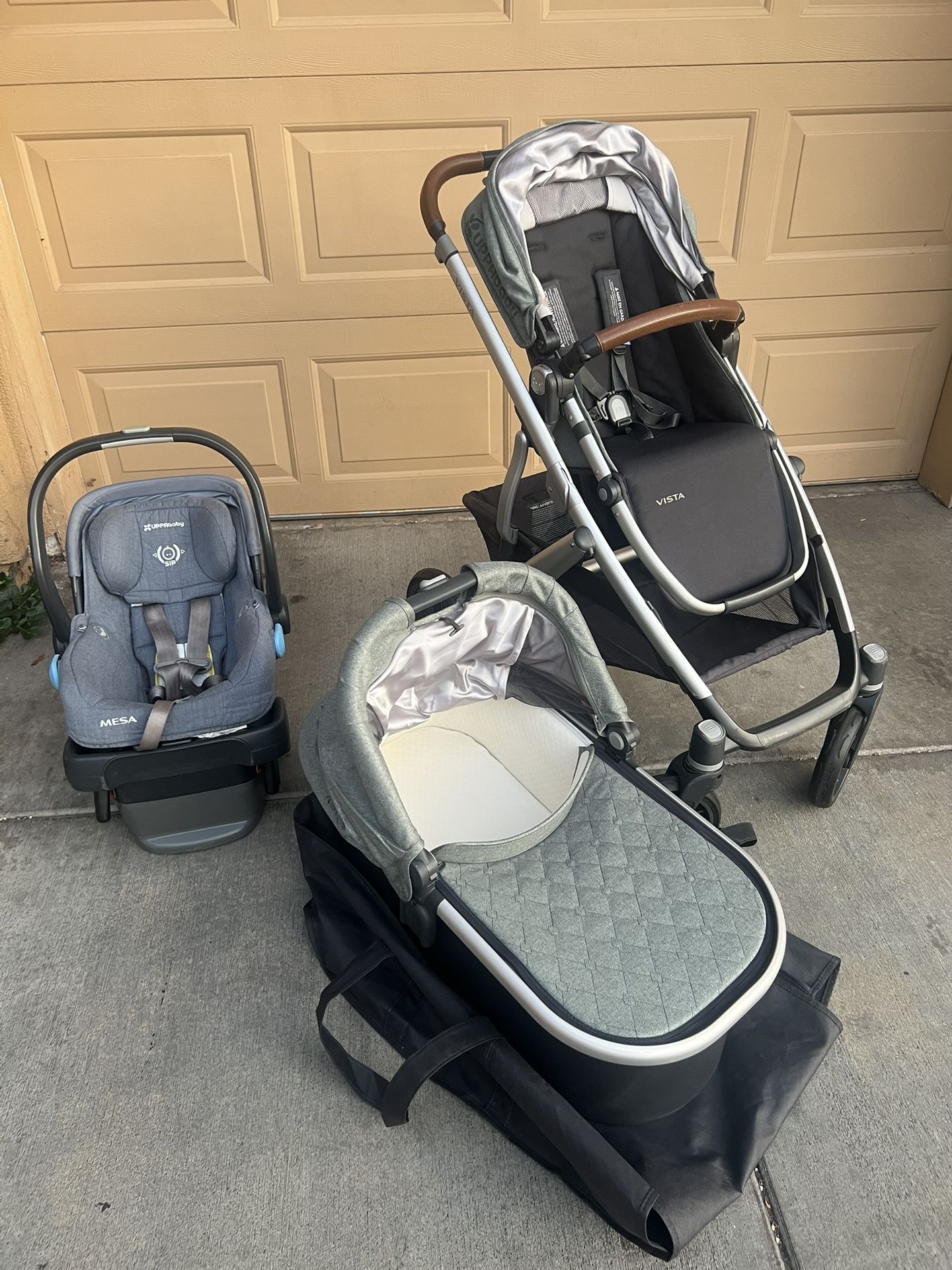 Uppababy Vista + Mesa Car Seat And Base