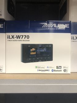 Alpine Ilx-w770 Wireless Apple CarPlay And Android Auto Stereo 