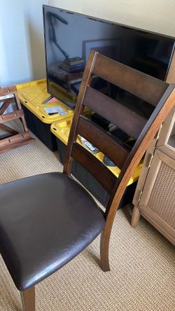 Table and two chairs