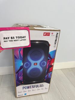 🎉 Big Sound, LED Lights & Just $5 Down! 🔊  JBL PartyBox 110 Bluetooth Speaker 