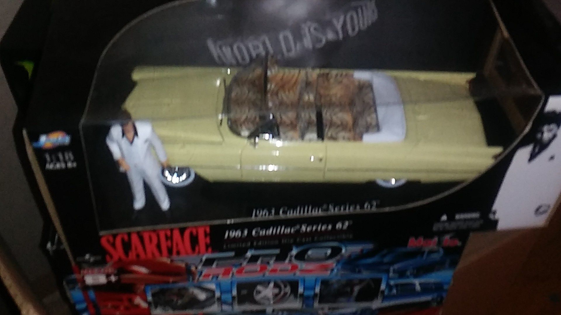Scarface 1963 Cadillac, 1:18 scale die cast Series 62