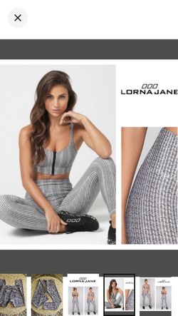 Lorna Jane Womens Herringbone Mid-Rise Core A/B Ankle Tight (XS)