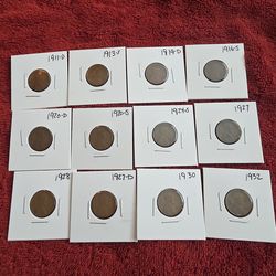 Collectible Coins Wheat Pennies
