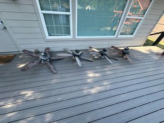Lot of 4 Used Ceiling Fans