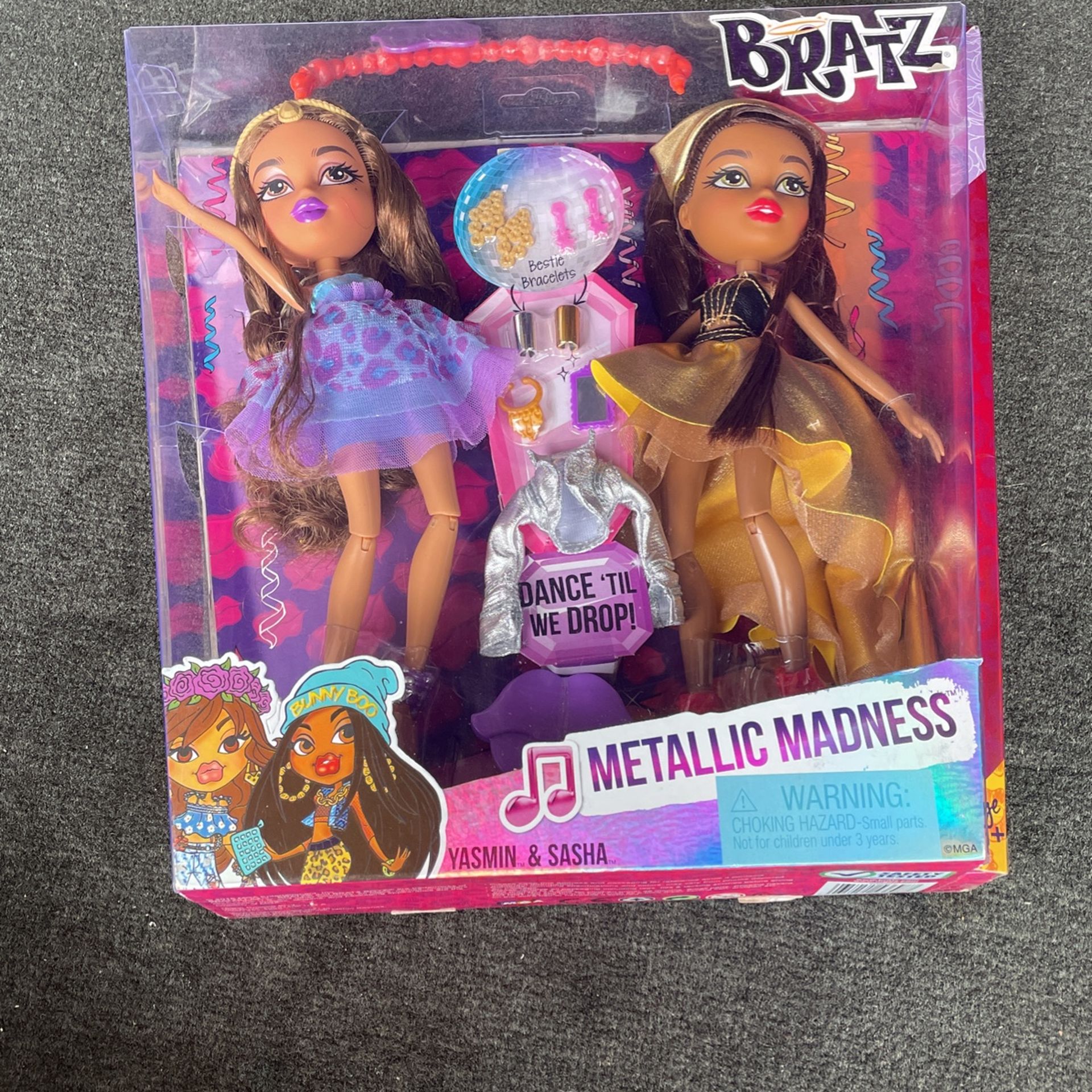  BRATZ Yasmin And Shasta Metallic Madness. 