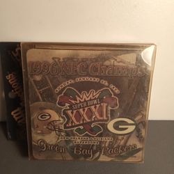 NFL Green Bay Packers 1996 NFC Champions / Super Bowl Coasters