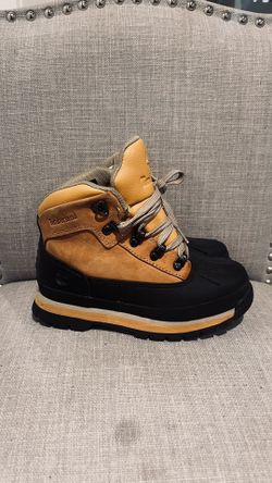 Timberland Euro Hiker Shell Toe Boot 0A1KYY231 Wheat Nubuck Youth Size 1
