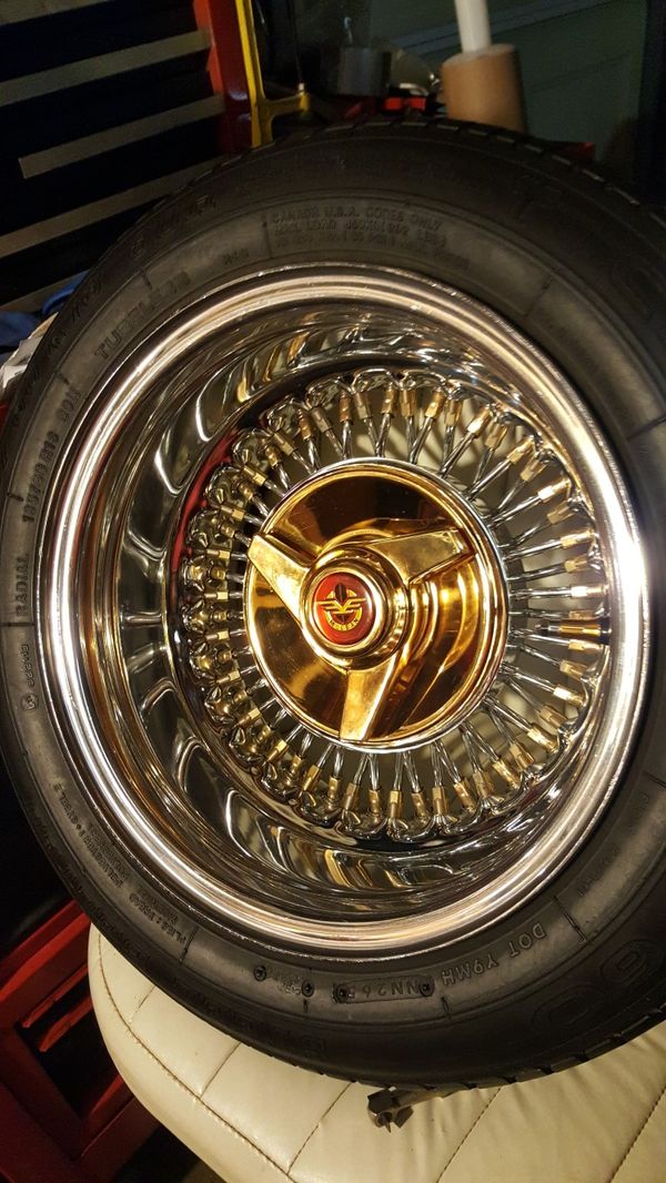 Lowrider wire wheel McLeans tru spoke 4 lug 90s for Sale