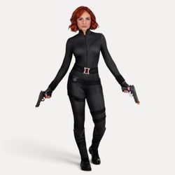 Women's Premium Marvel Black Widow Costume, Size S, MSRP $149