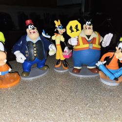 Disney Cake Toppers Goofy Railroad Pete Safety Patrol Pete Clarabelle Cow