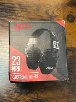 ACT FIRE Electronic Shooting Hearing Protection Muffs 23 NRR