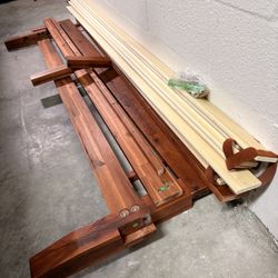 King Size: Mahogany Bed Frame