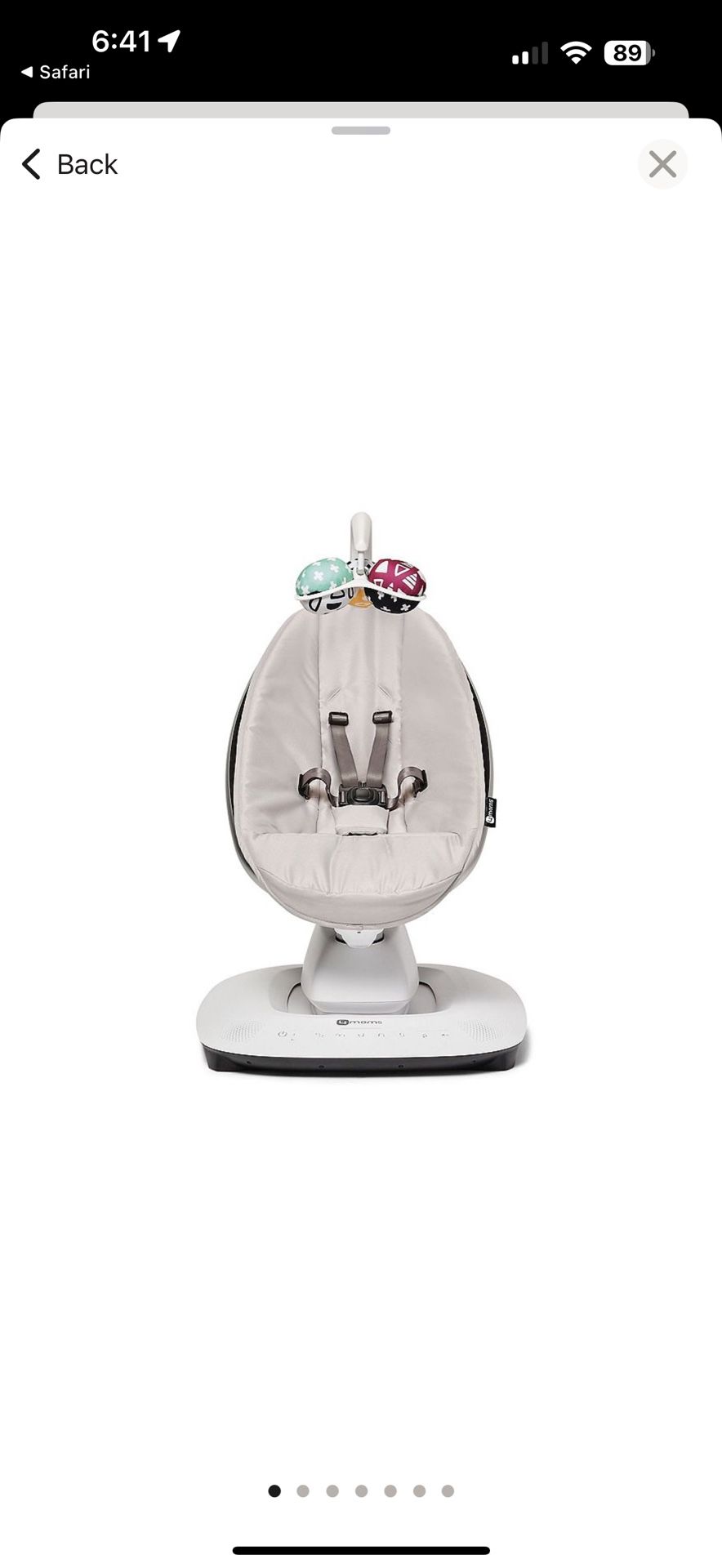 4moms Mamaroo Multi Motion Baby Swing
