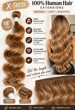 Human hair extensions 18’