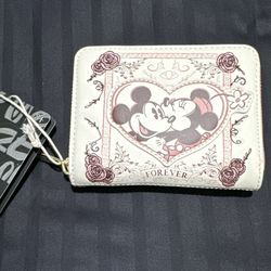 Mickey & Minnie Forever Floral Wallet 
