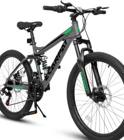  Ecarpat 24 inch Mountain Bike, Full/Front Suspension  Mountain Bike 