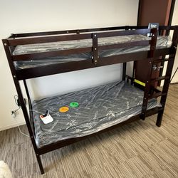 New Bunk Beds W Mattress- 3 Colors