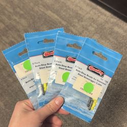 6 Pack Fishing Auto-Stop Bead Steel Down