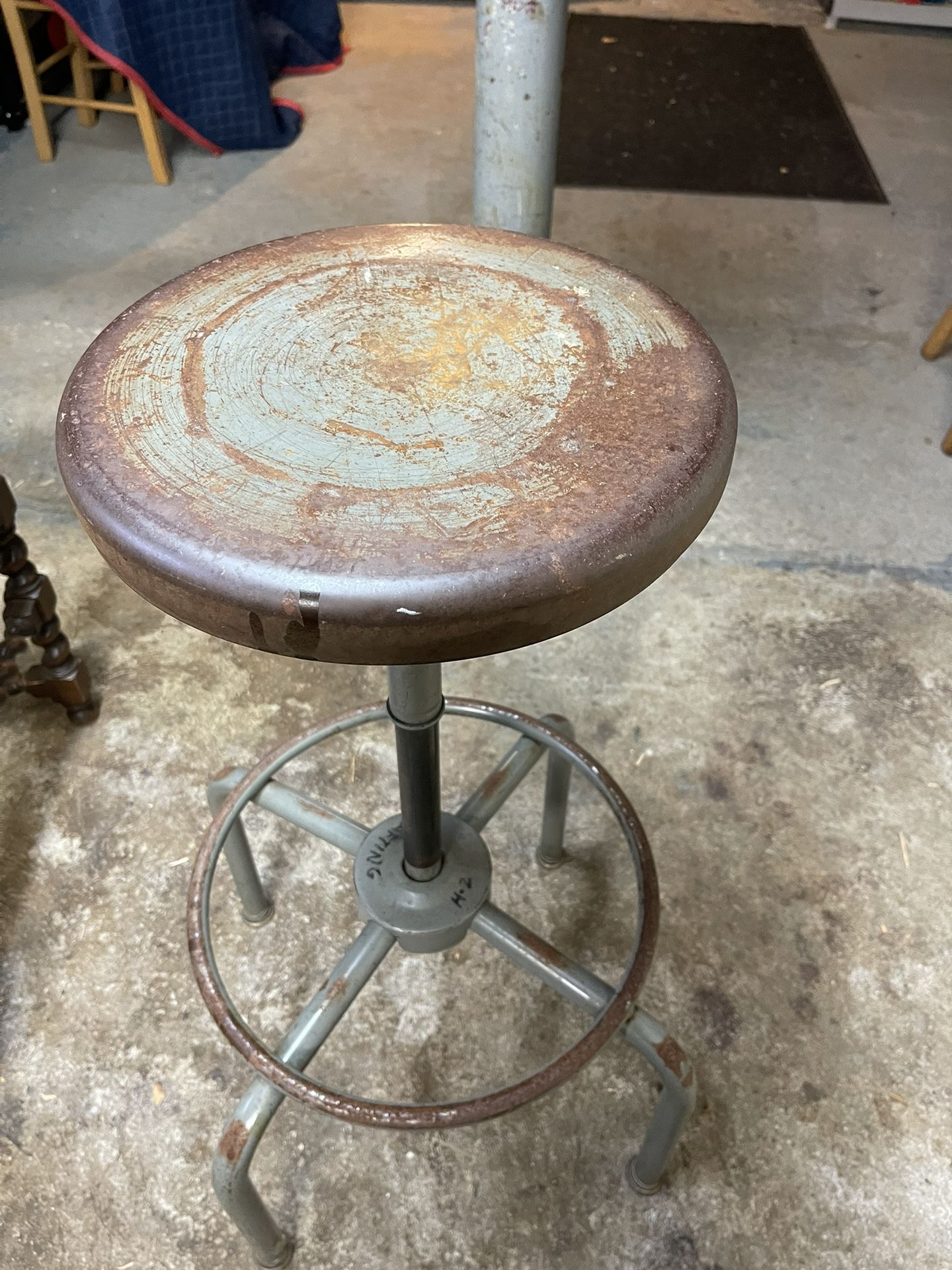 Industrial Adjustable Stool