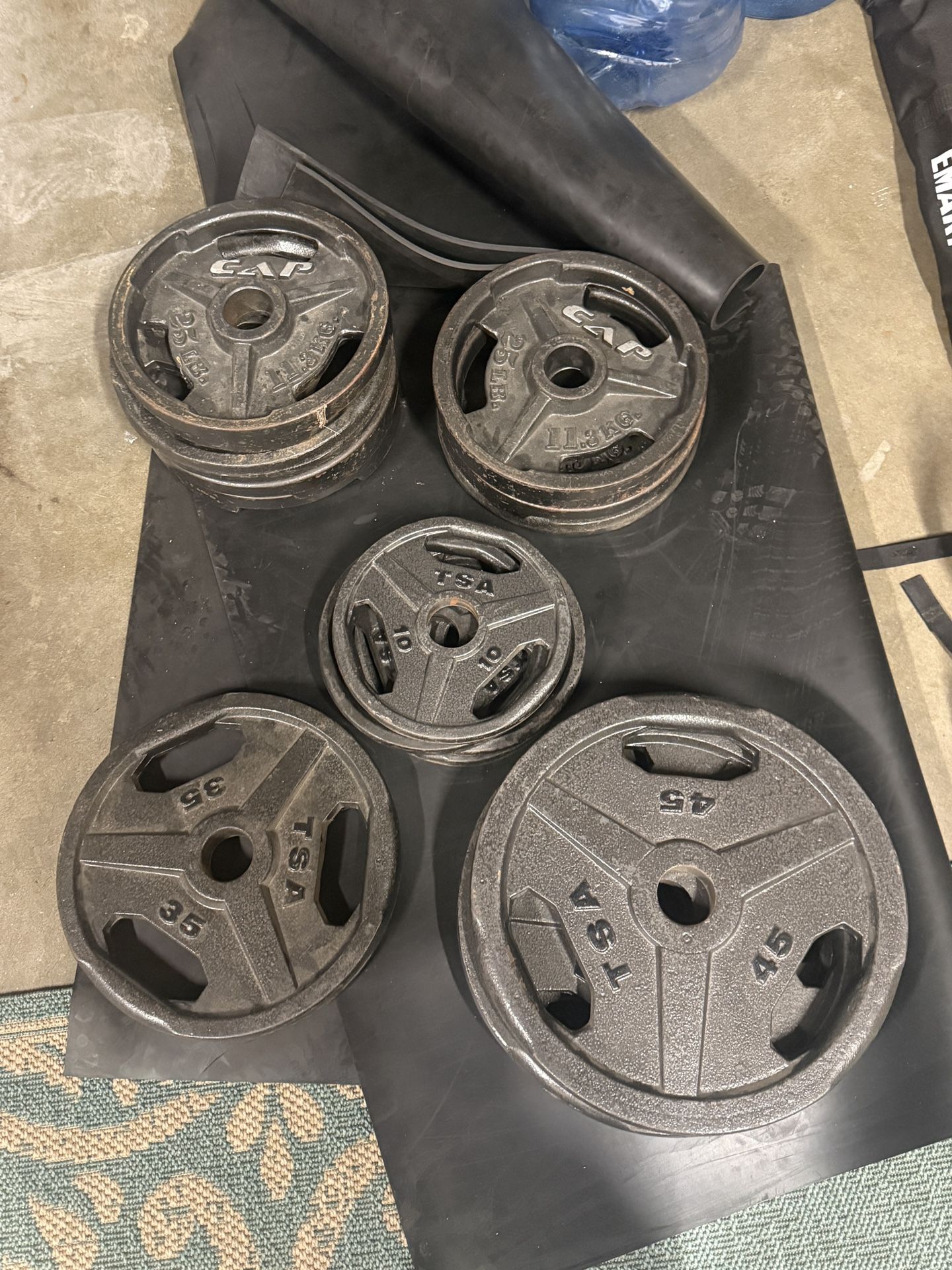 Iron Plates And Barbell Gym Plates
