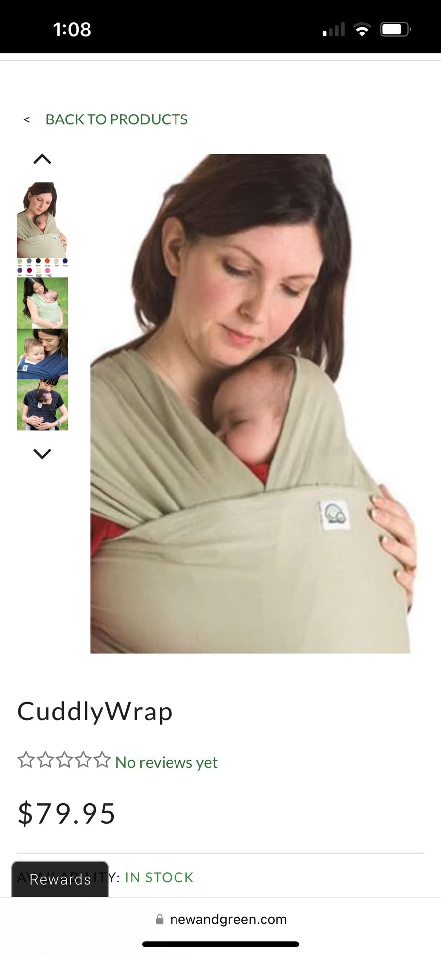 Cuddly Baby Wrap Carrier 