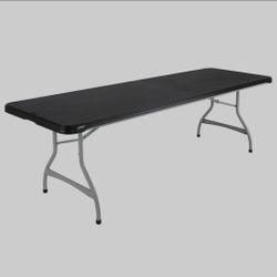 (2) 8ft Lifetime Black Tables