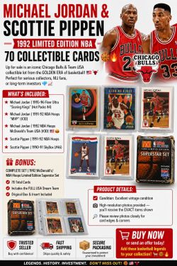 🏀 VINTAGE JORDAN & PIPPEN LOT + 1992 DREAM TEAM SET 🏀