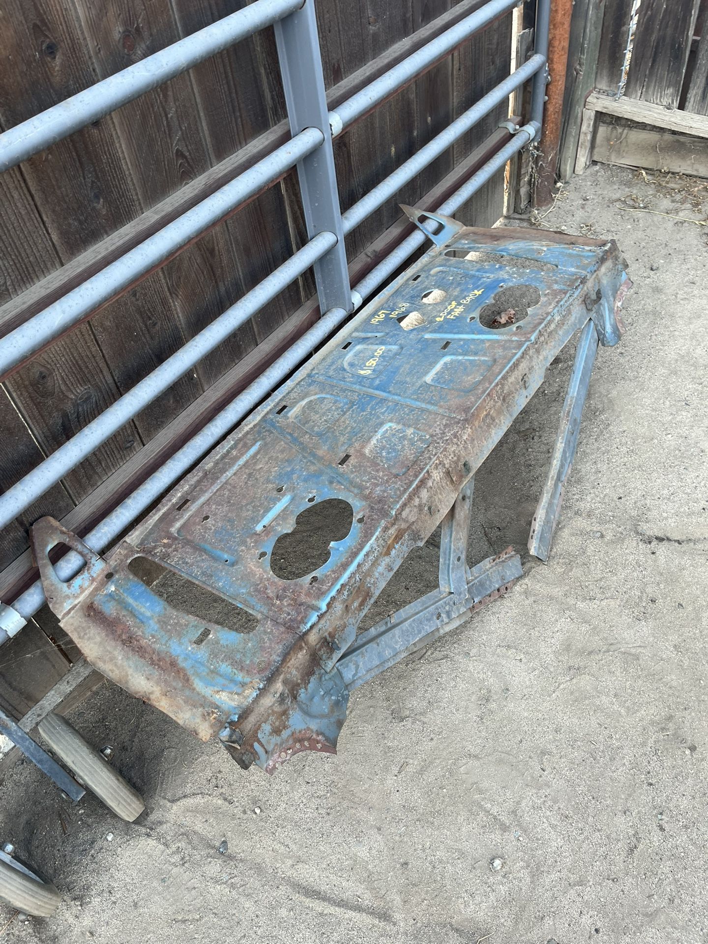 67,68 Impala 2 Door Fast Back Package Tray Sheet Metal Section