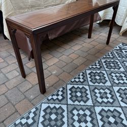 Vintage Console Table – Solid Wood – 58”x16”x28”