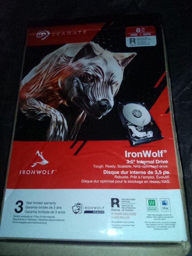 8TB Iron Wolf Internal Hard Drive