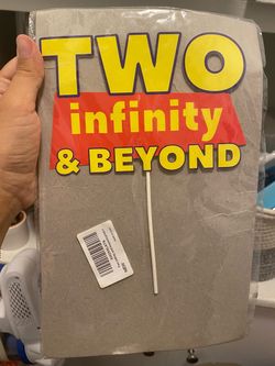 Two Infinity & Beyond Birthday Cake Topper