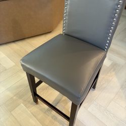 4 Taupe Barstool Chairs $150