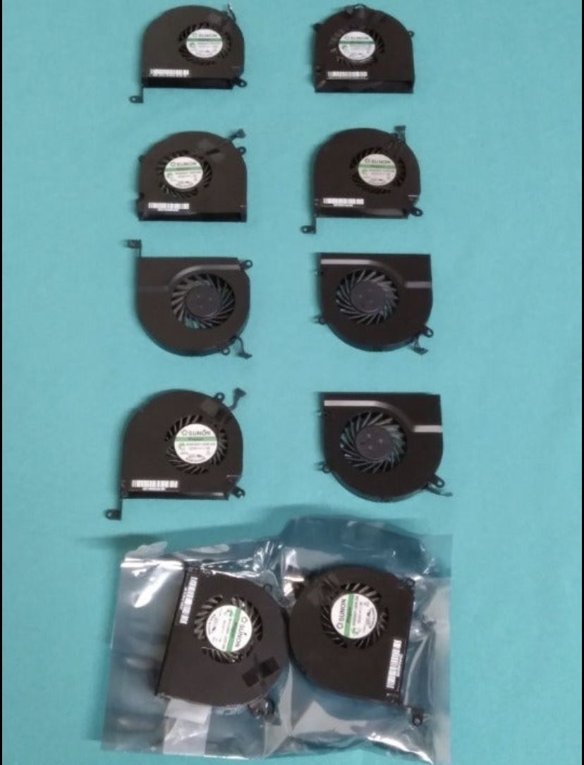 Lot Of 10 Apple Macbook 2009-12 Fan Set.