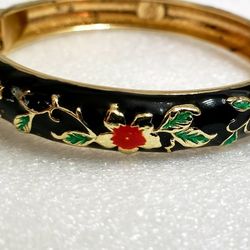 Bloomingdale's Elegant cloisonné  Bangle Bracelet