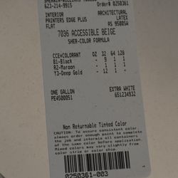 1 Gallon Paint - Never Opened 