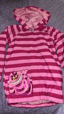 Disney Cheshire Cat Striped Rain Jacket Hoodie