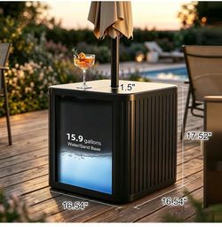 Outdoor Patio Umbrella Base Side Table