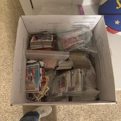 Box Of Old Baseball Cards