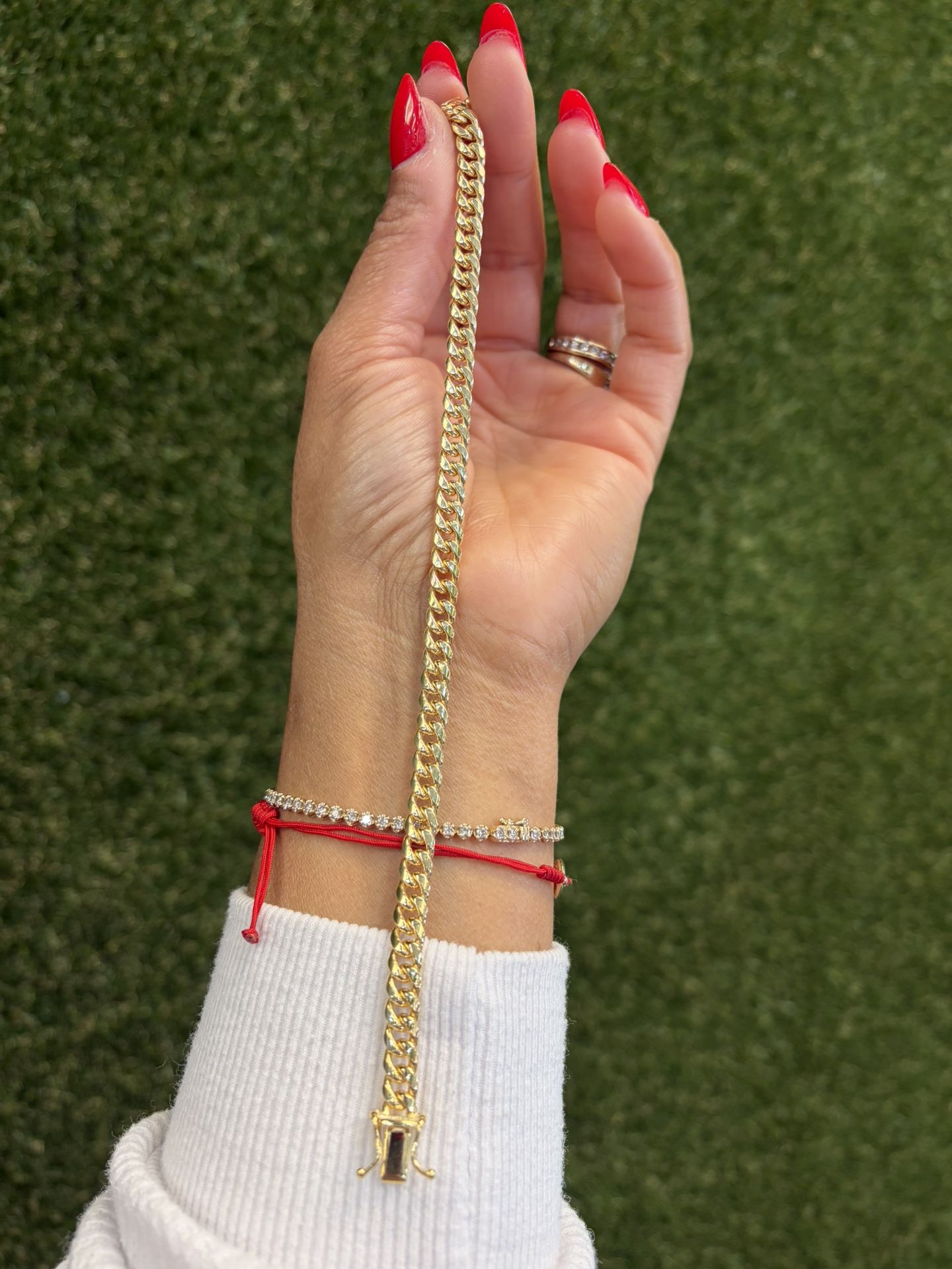 10k Cuban Semisolid Bracelet