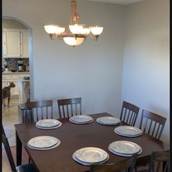 Square Dining Table With 7 Chairs Reduced! 
