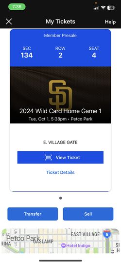 Wildcard Game 1 Padres VS Braves