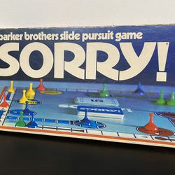 1972 Vintage Sorry! Board Game Complete