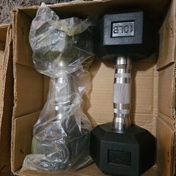 hexagon dumbell set 10lb 