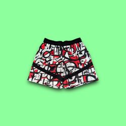 Nike sportswear DNA dri-fit icon graffiti AOP print shorts men’s large 