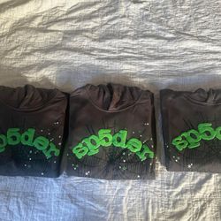 Sp5der Slate Grey Hoodie