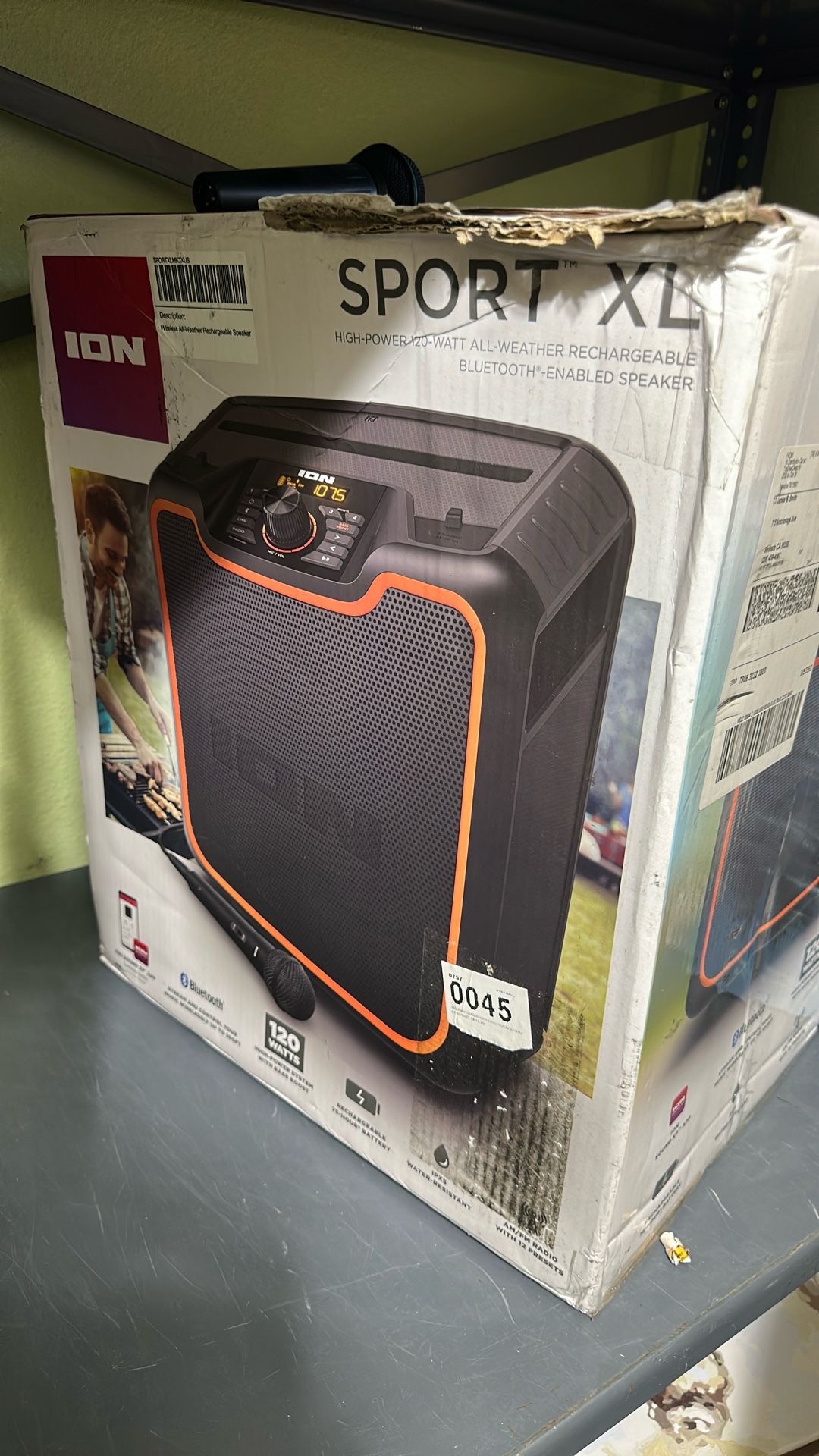 New In Box ION Audio - Sport XL High-Power All-Weather Rechargeable Portable Bluetooth Spea